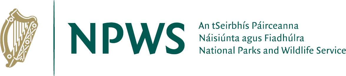 NPWS logo with harp, representing the National Parks and Wildlife Service, sponsors of Mayo Dark Sky Festival.